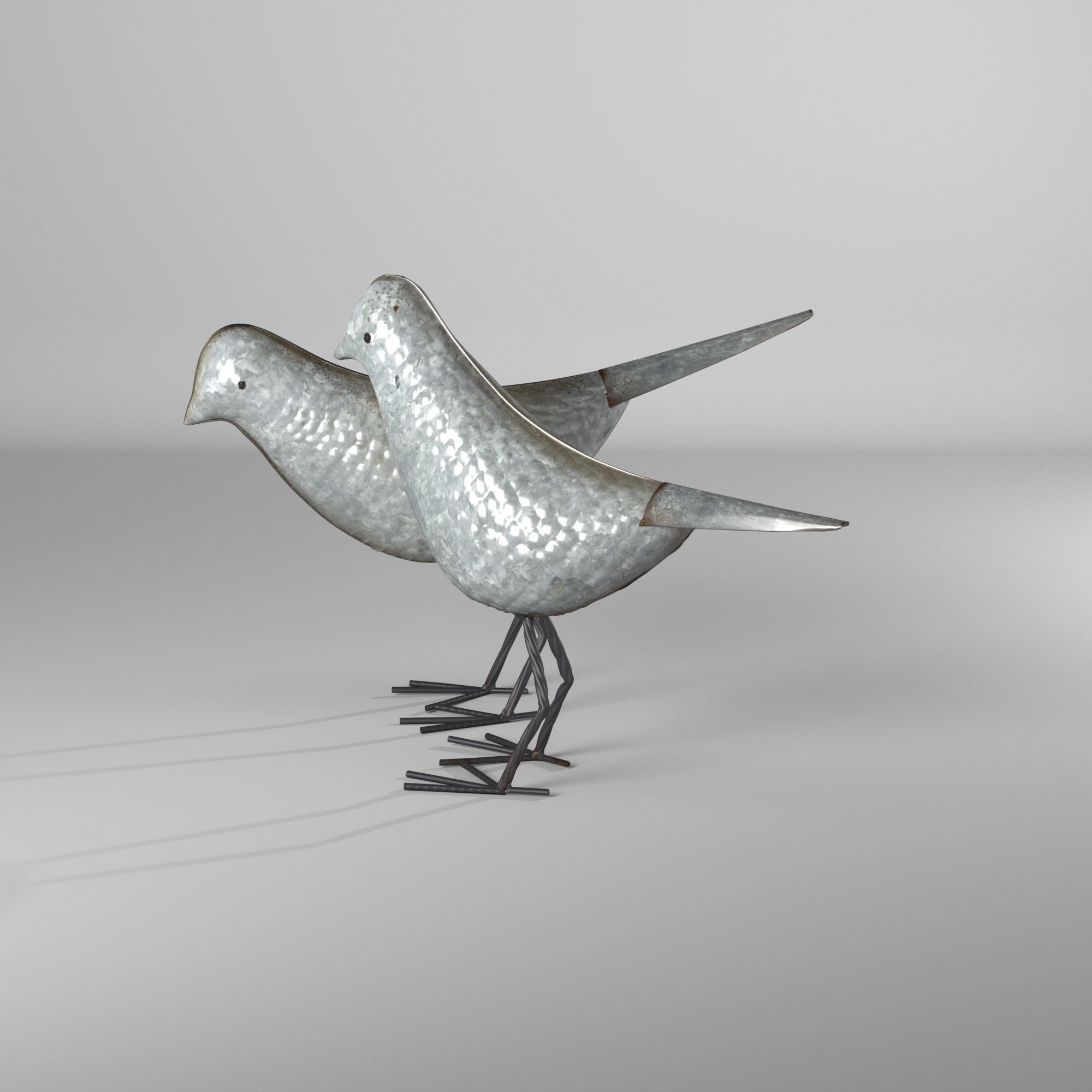 Gardner Bird Figurine Animal 3D model_2