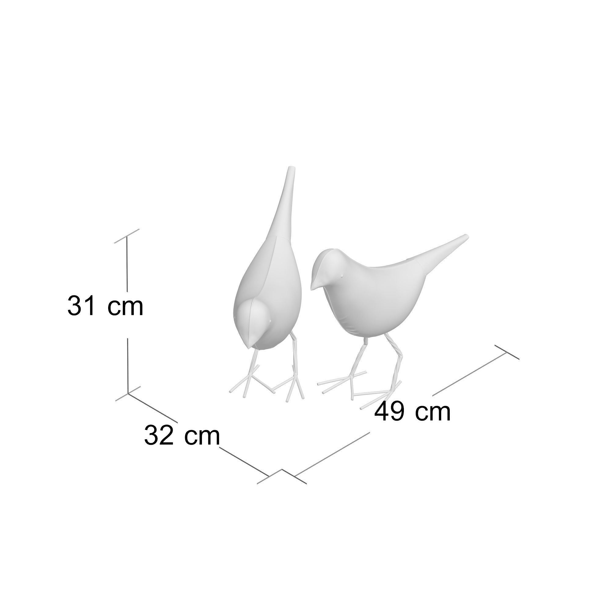 Gardner Bird Figurine Animal 3D model_1