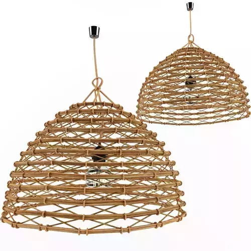 bamboo lamp 14 3D model