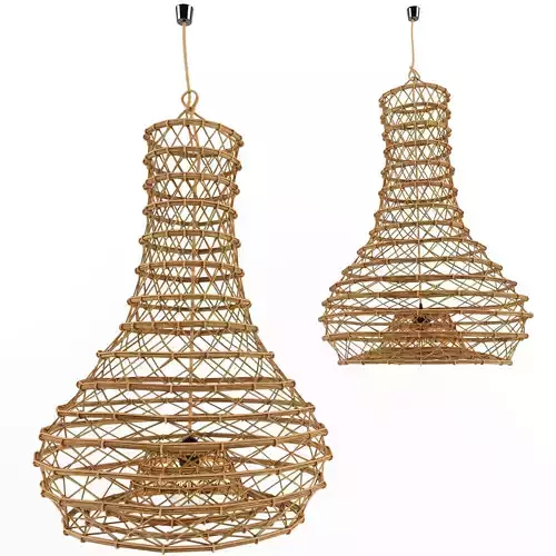 bamboo lamp 15 3D model
