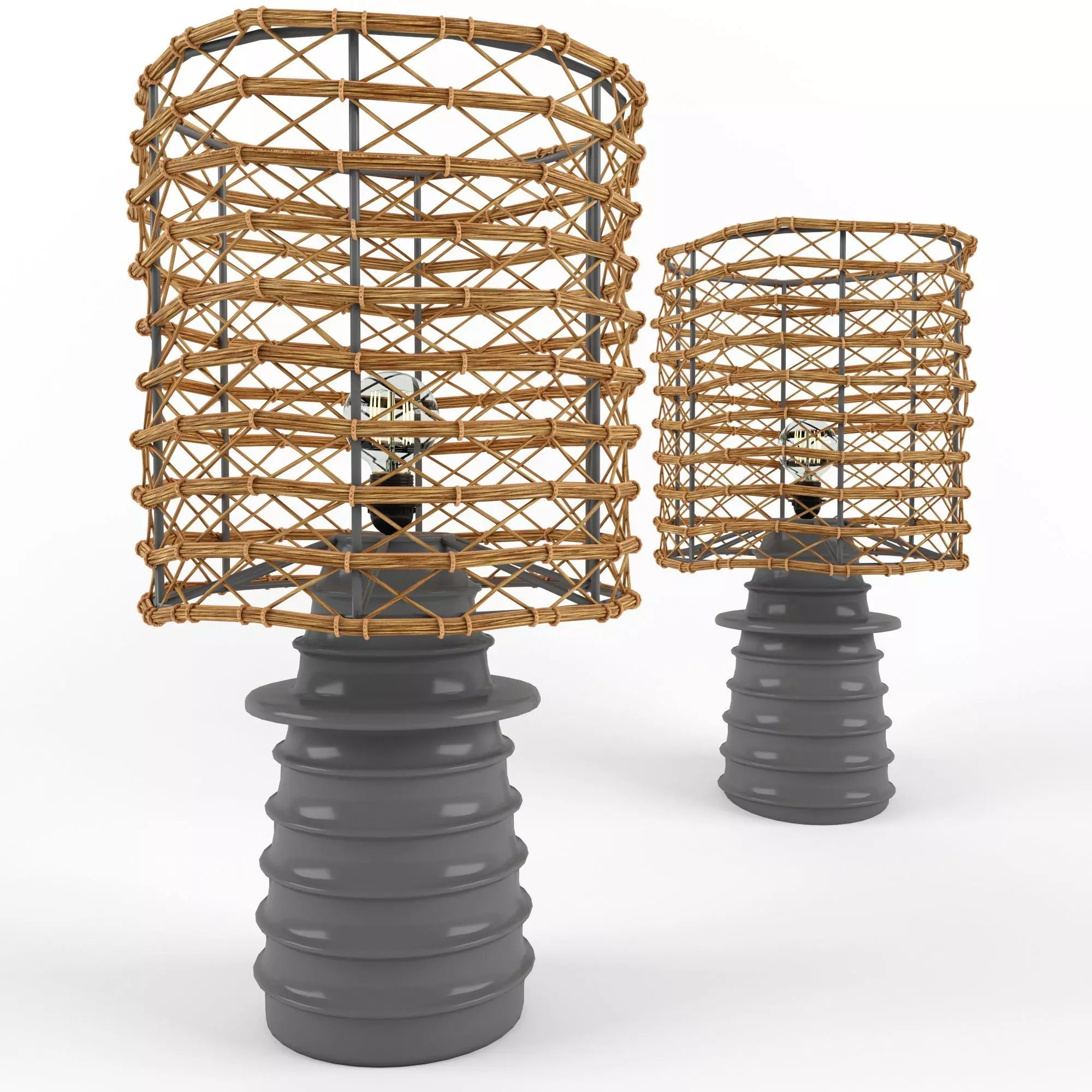 bamboo lamp 17 3D model_0