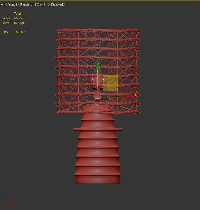 bamboo lamp 17 3D model_2