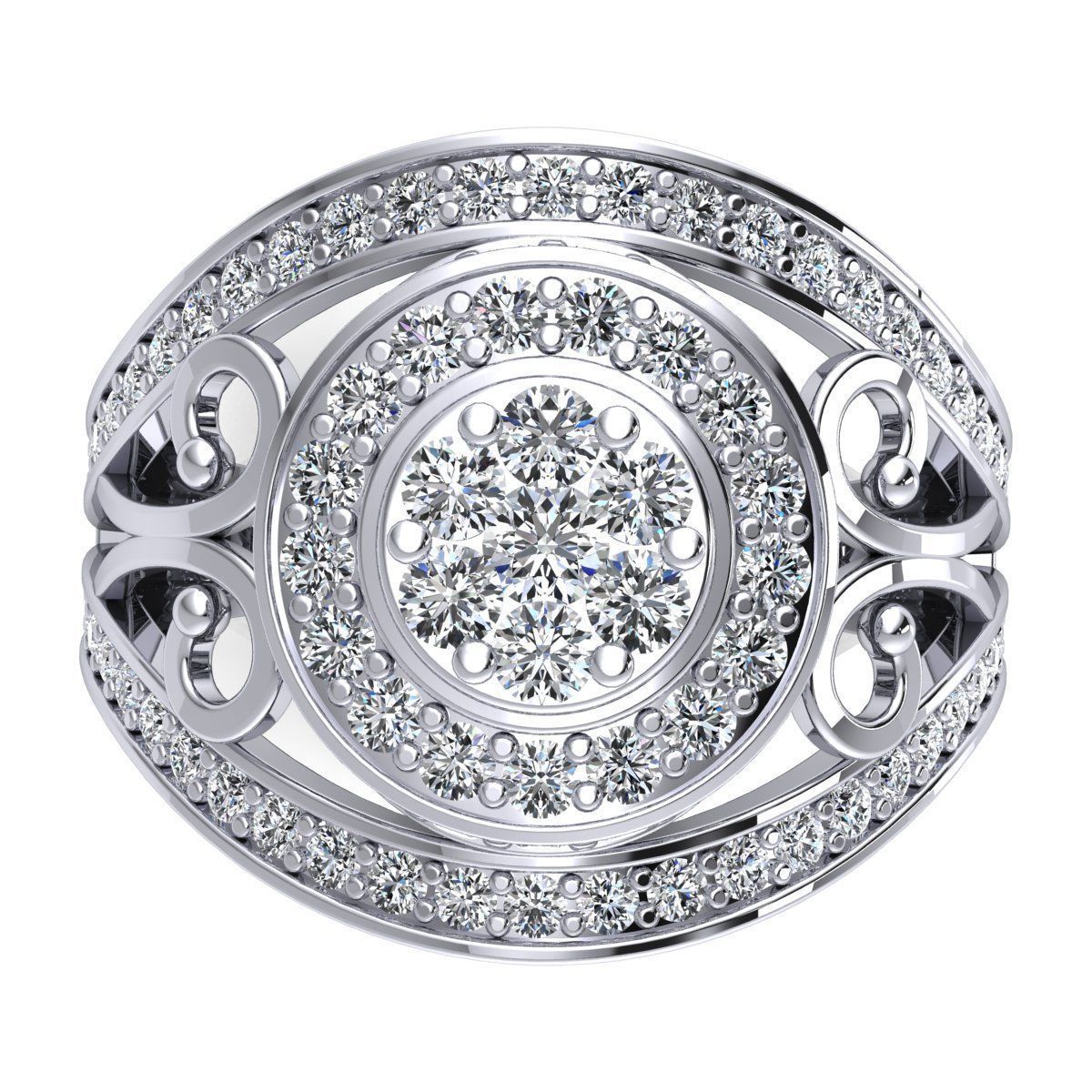 Vintage Collection Ring 3d Model print  3D print model_7