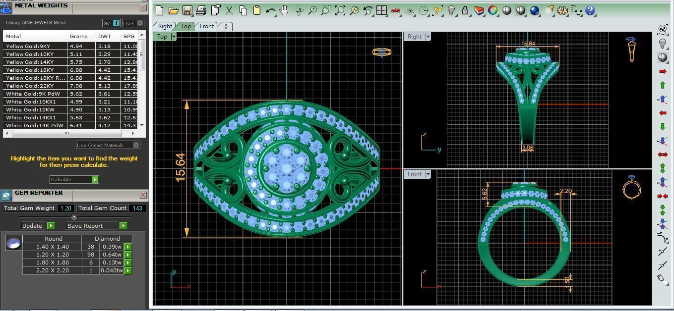 Vintage Collection Ring 3d Model print  3D print model_4