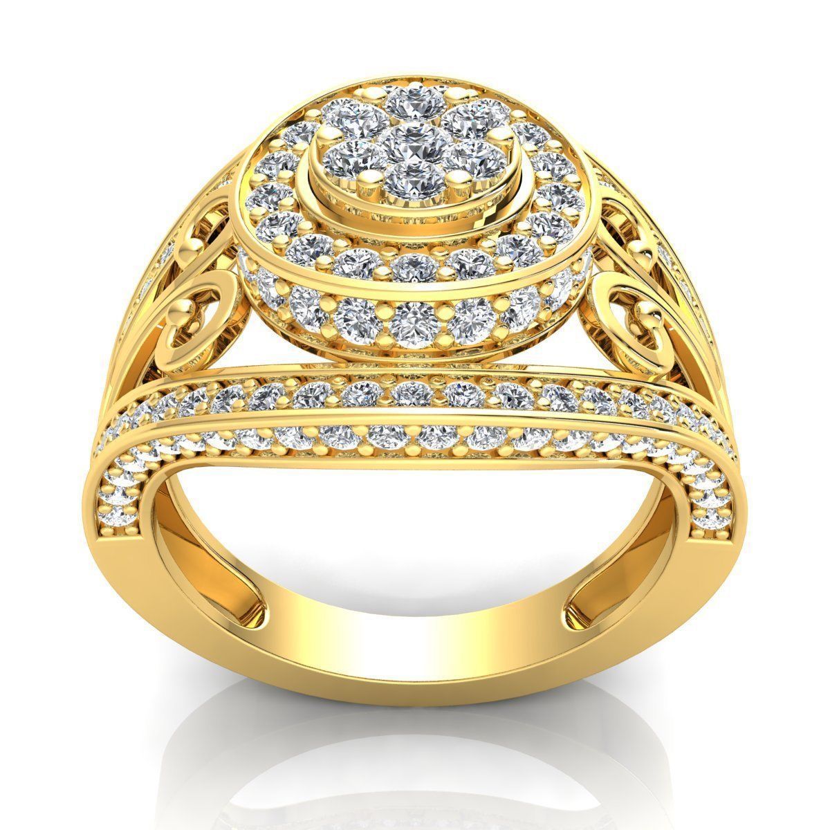 Vintage Collection Ring 3d Model print  3D print model_6