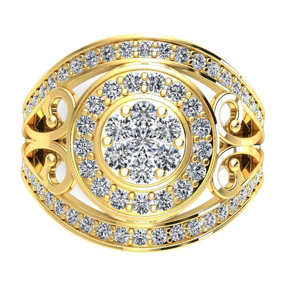 Vintage Collection Ring 3d Model print  3D print model_9