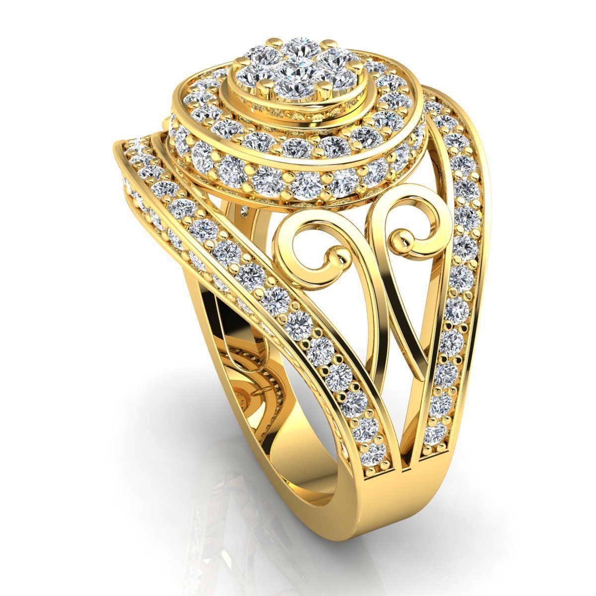 Vintage Collection Ring 3d Model print  3D print model_12