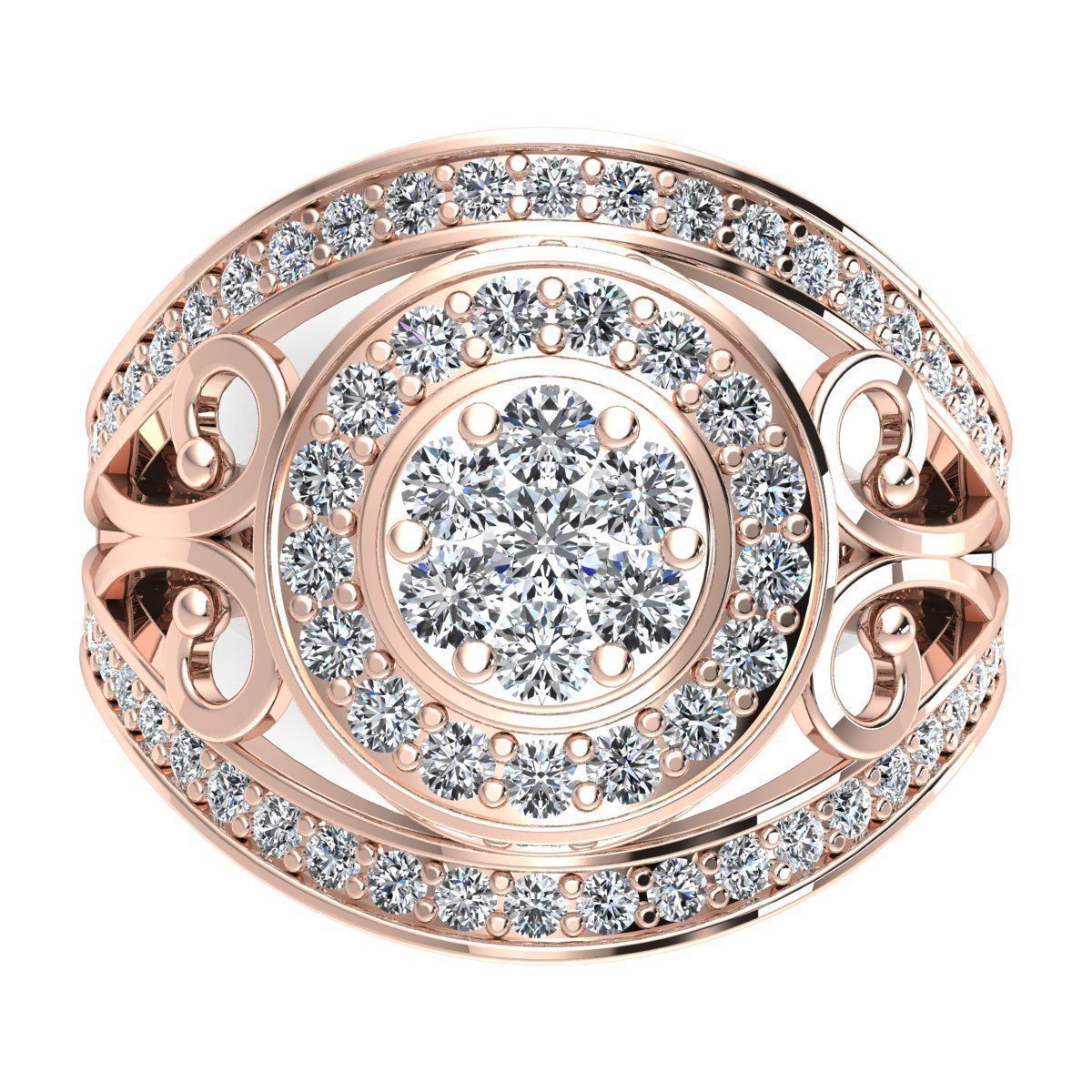 Vintage Collection Ring 3d Model print  3D print model_8