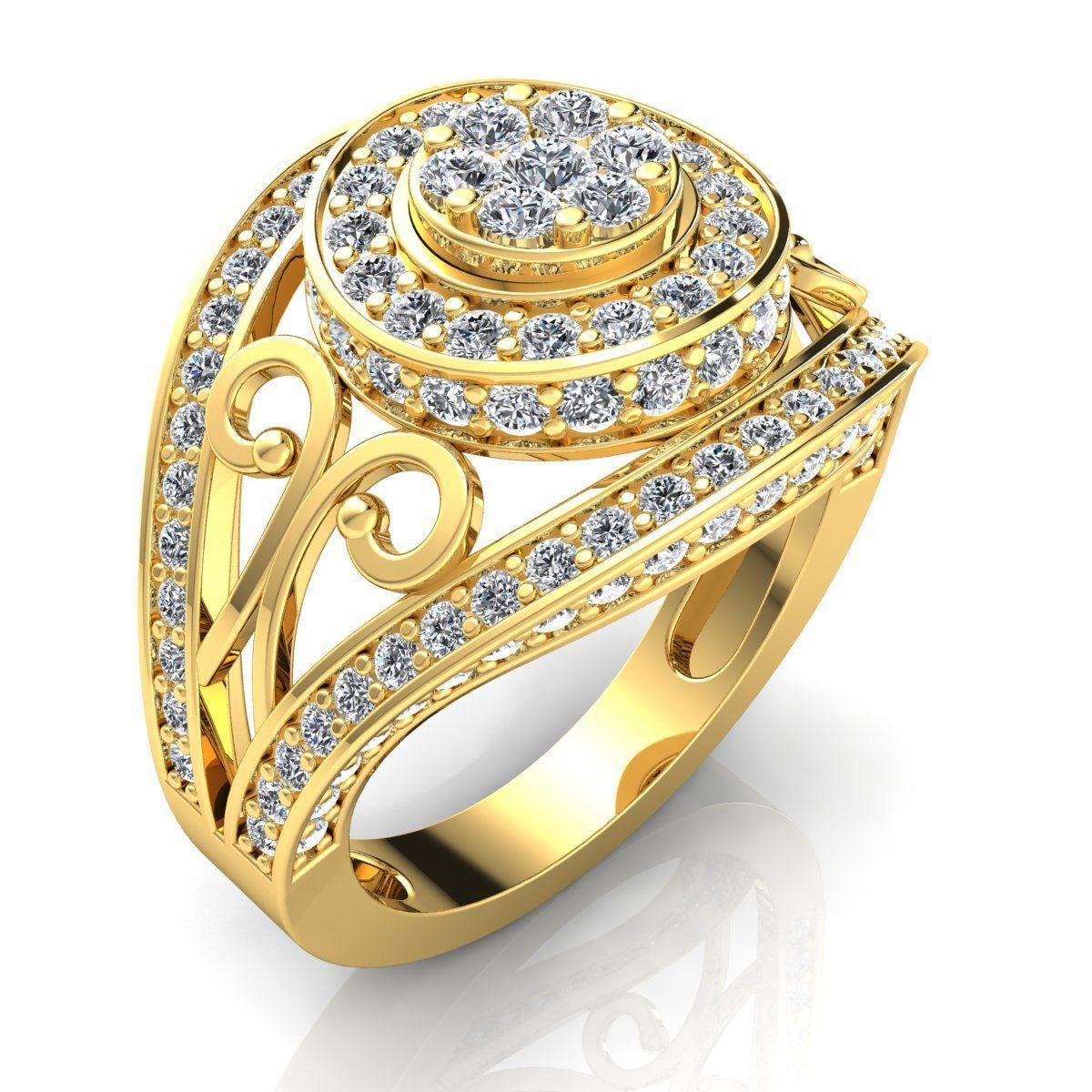 Vintage Collection Ring 3d Model print  3D print model_2