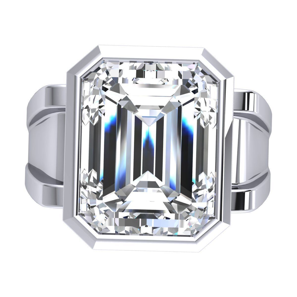 Big Stone Ring 3d Model Print  3D print model_7