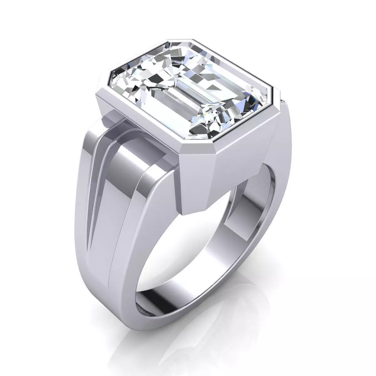 Big Stone Ring 3d Model Print  3D print model_0