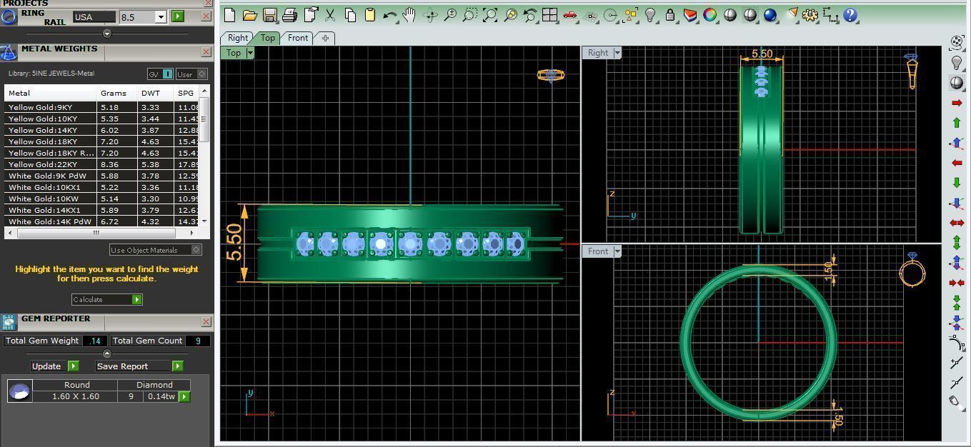 Diamond Ring 3d Model print 3D print model_8