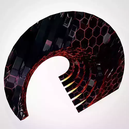 Blue Sci-Fi Crystal Building