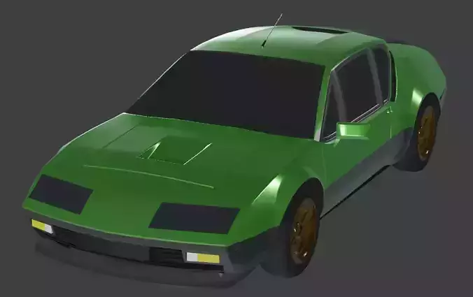 1977 Renault Alpine A310  Low-poly 3D model