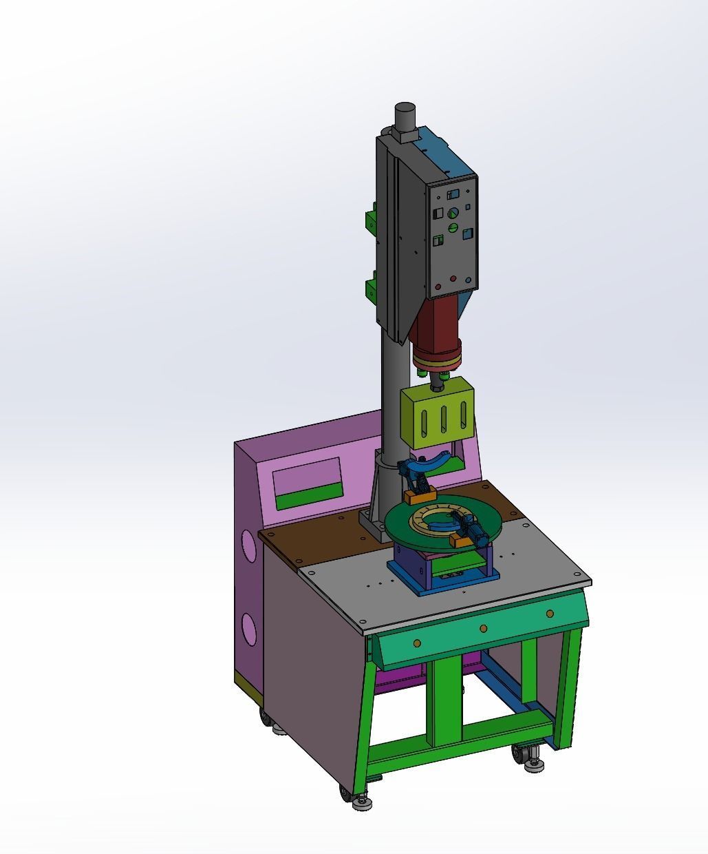 Ultrasonic welding machine Assembly 3D model_5