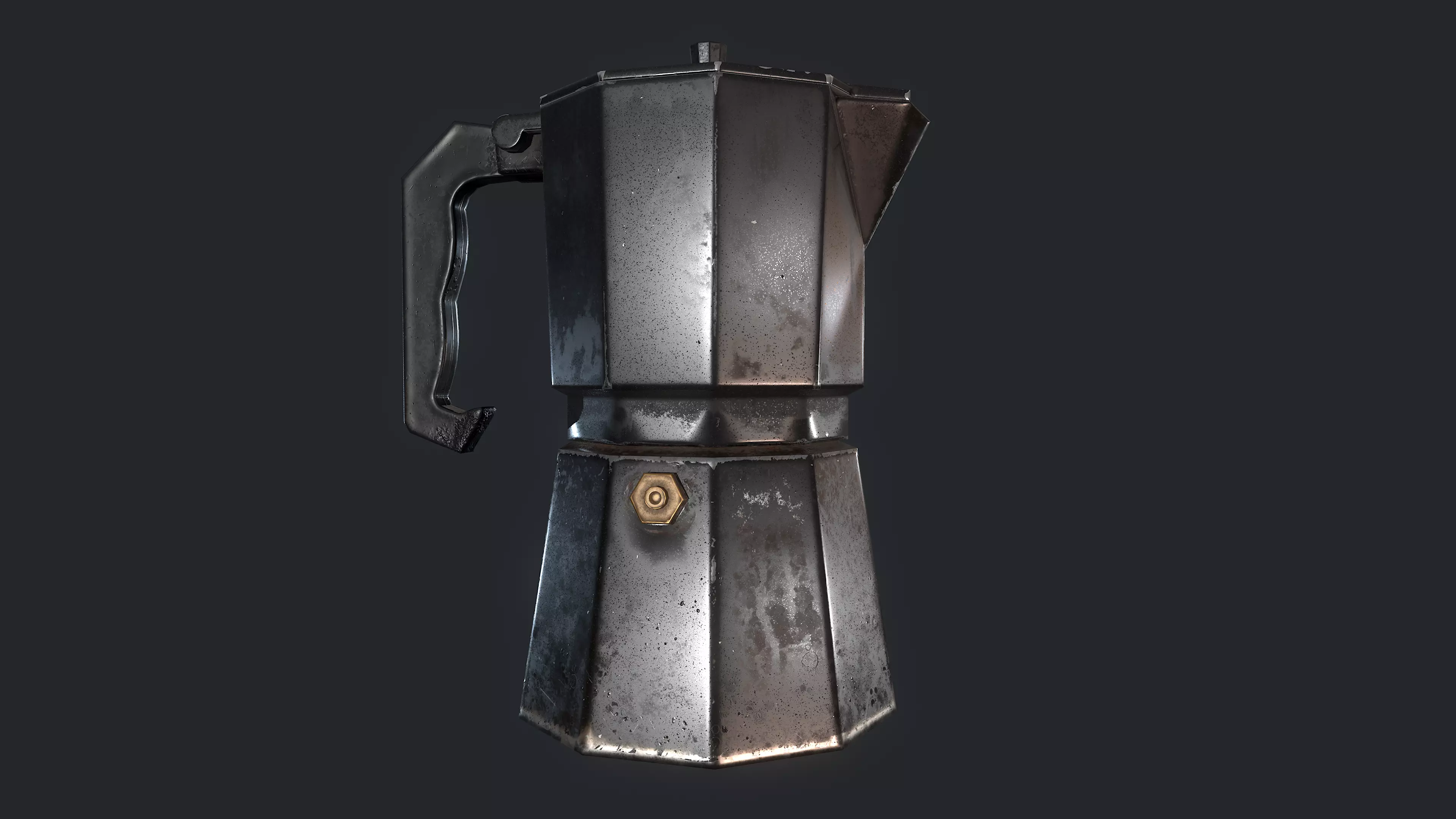 Coffee maker Free low-poly 3D model_0