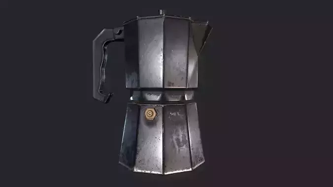 Coffee maker Free low-poly 3D model