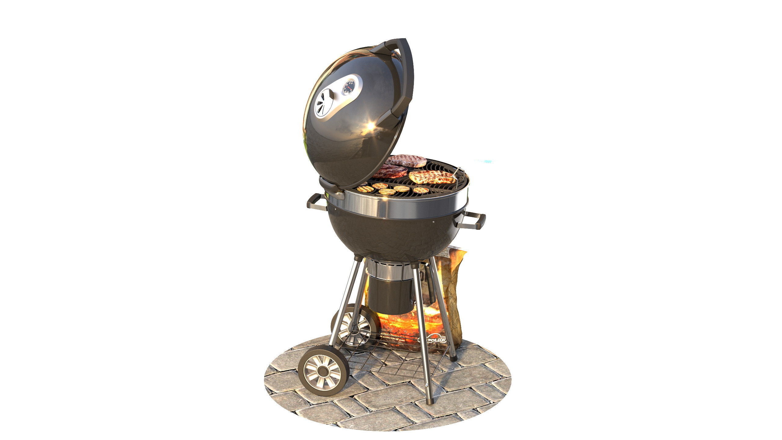 Napoleon Pro Charcoal 3D model_11