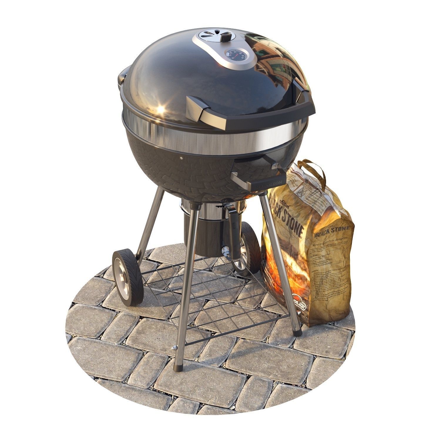 Napoleon Pro Charcoal 3D model_3