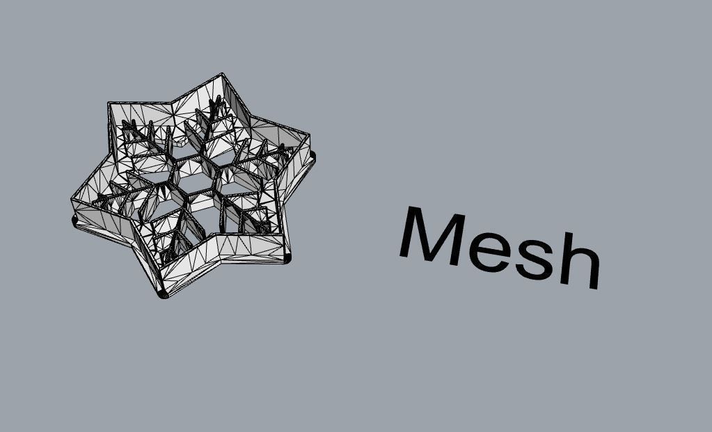 Snowflake cookie cutter 3D print model_2