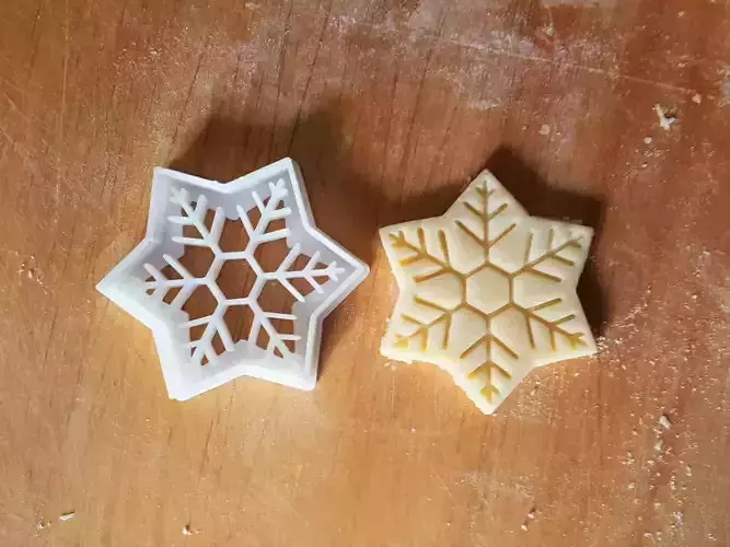 Snowflake cookie cutter 3D print model