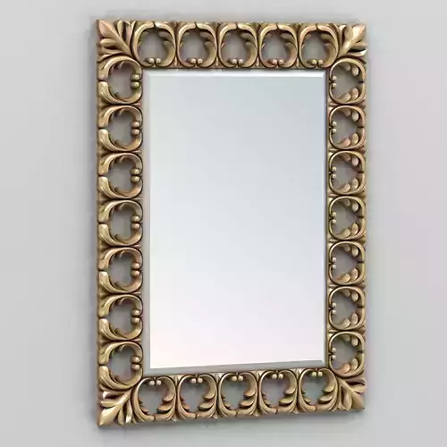 Rectangle mirror frame 004 3D model