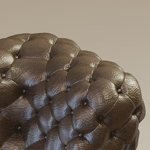 Tufted Chesterfield Sofa 3D model 5