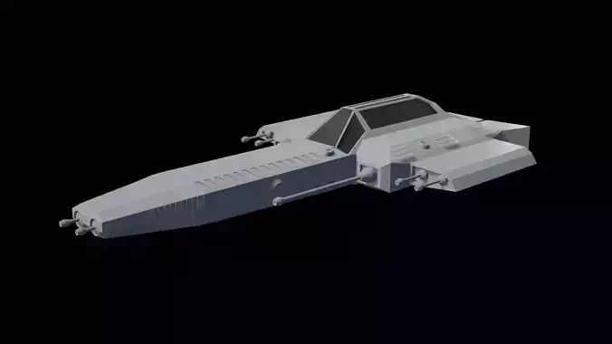 Low poly military airplane