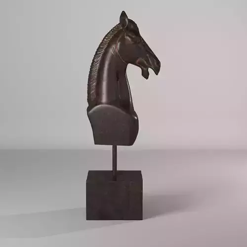 Horse Head Medieval Bust Animal