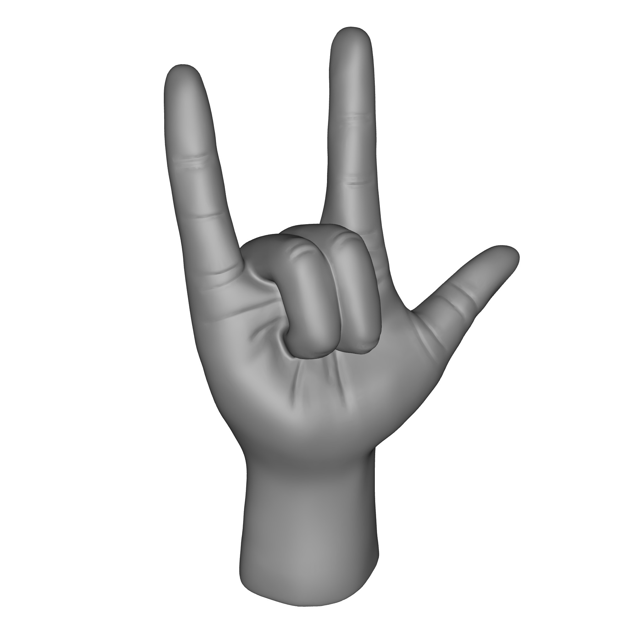 I Love You  Figurine 3D model_9