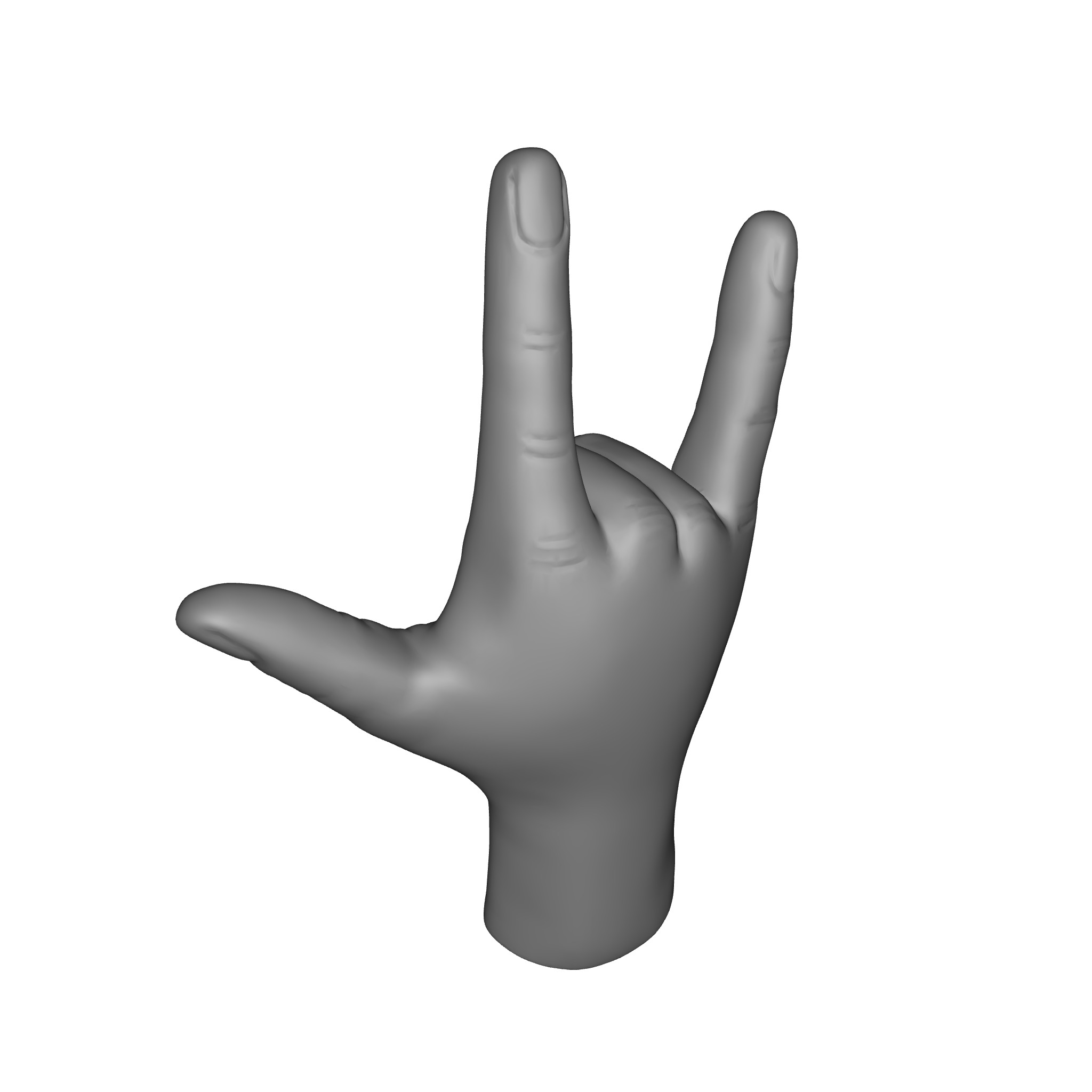 I Love You  Figurine 3D model_6