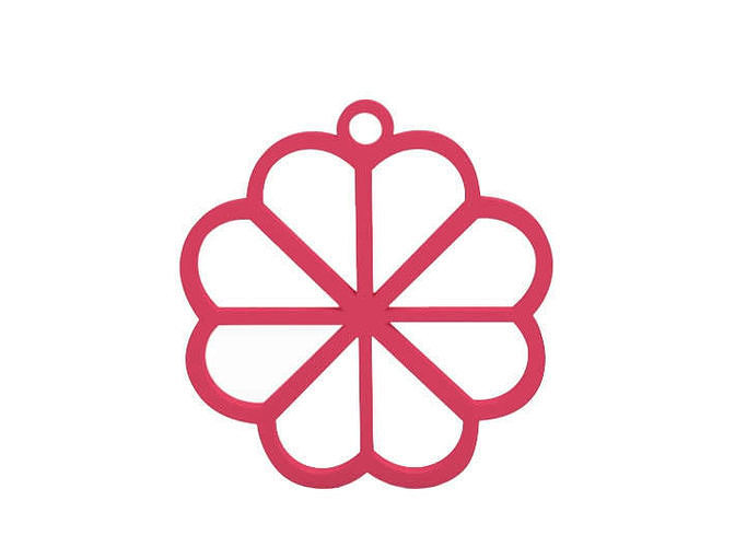 Earring sakura flower pendant 3D print model