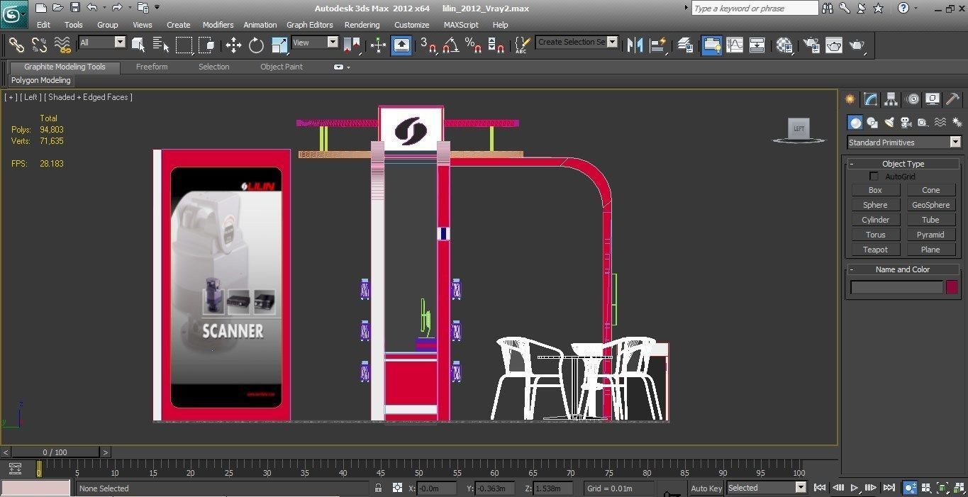 Lilin Exhibition booth 3D model_7