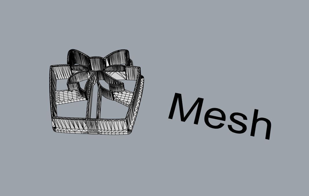 Gift cookie cutter 3D print model_2