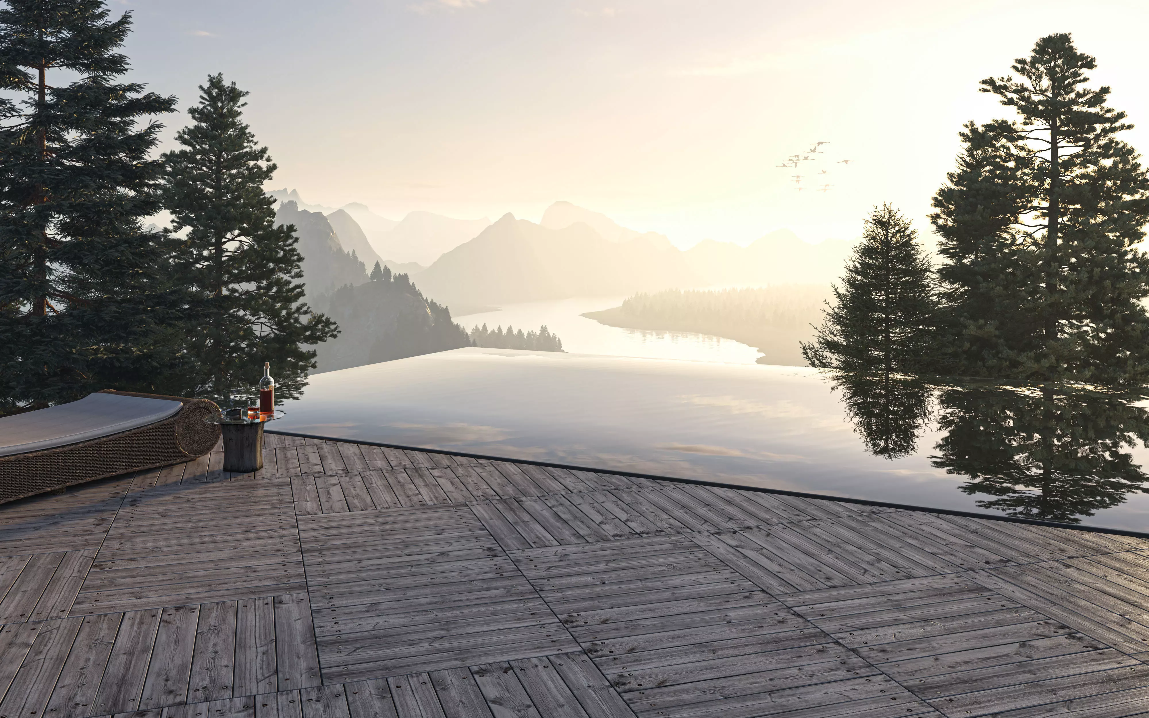 Pool forrest 3D model