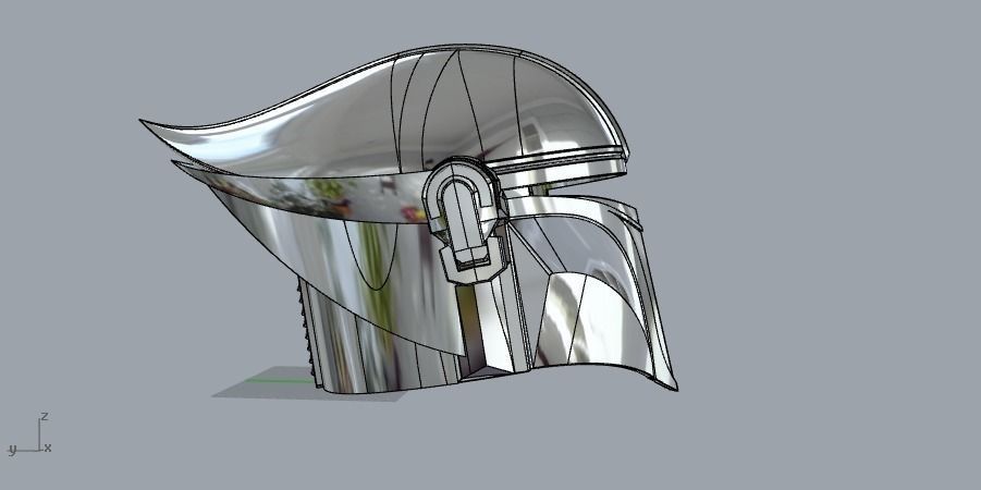 Mandalorian Silverhawks helmet mashup 3D print model_11