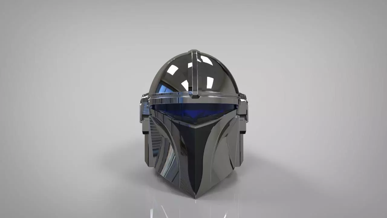 Mandalorian Silverhawks helmet mashup 3D print model_0