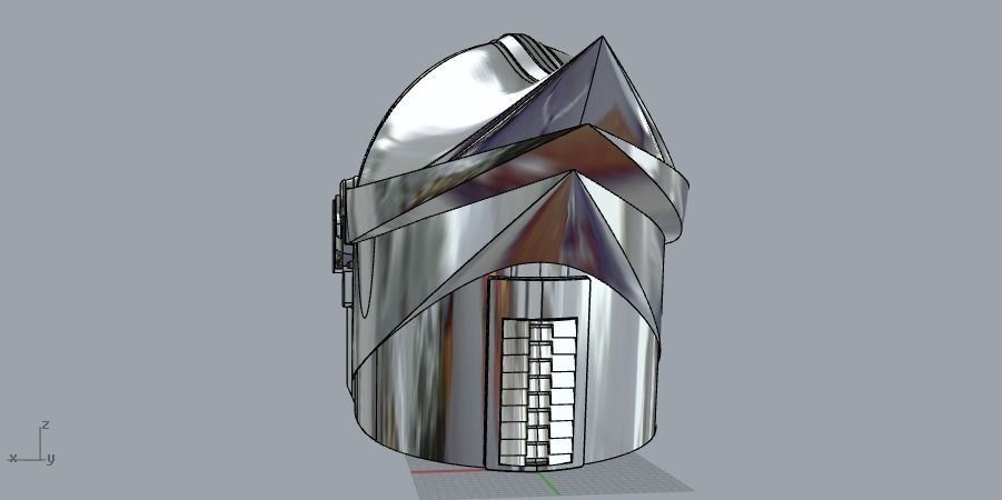 Mandalorian Silverhawks helmet mashup 3D print model_5