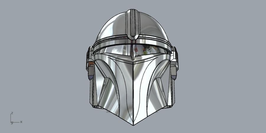 Mandalorian Silverhawks helmet mashup 3D print model_9
