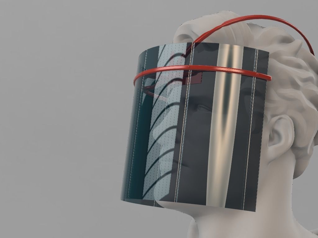 Visiera COVID-19 Face Shield Free 3D print model_8