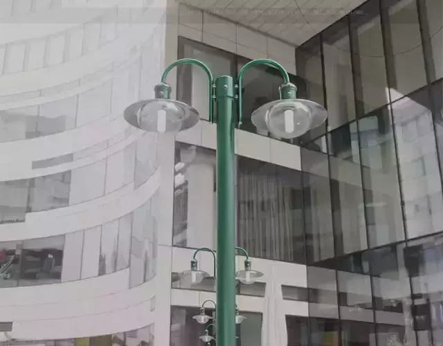 Street Light -7- Moss Green Version -2 Lamp- Low-poly 3D model