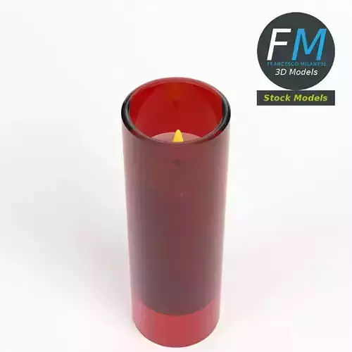 Votive candle 3D model