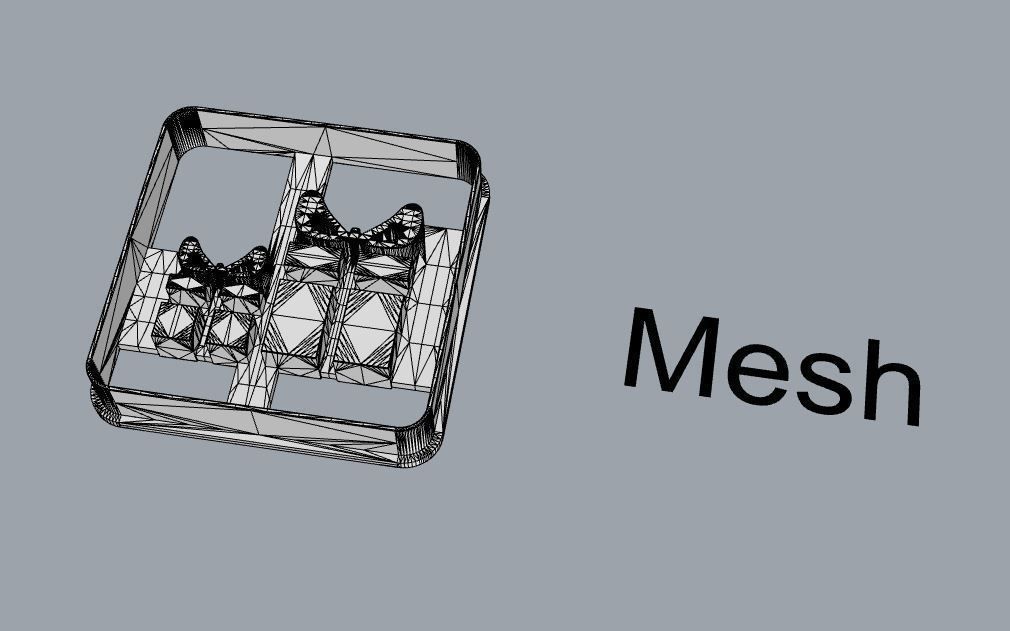 Gifts cookie cutter 3D print model_2