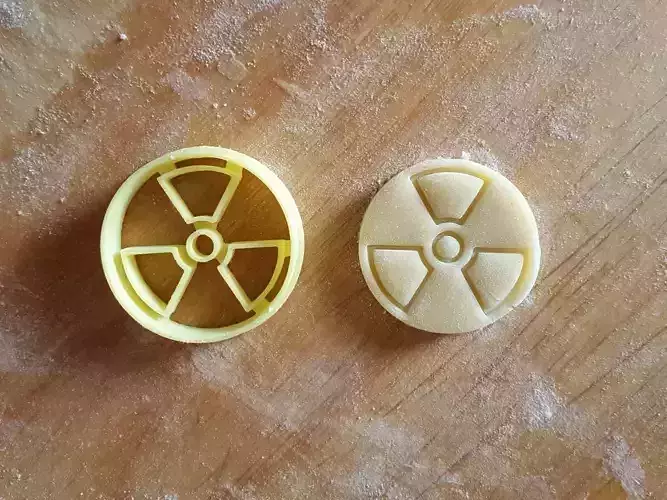 Radioactive cookie cutter 3D print model