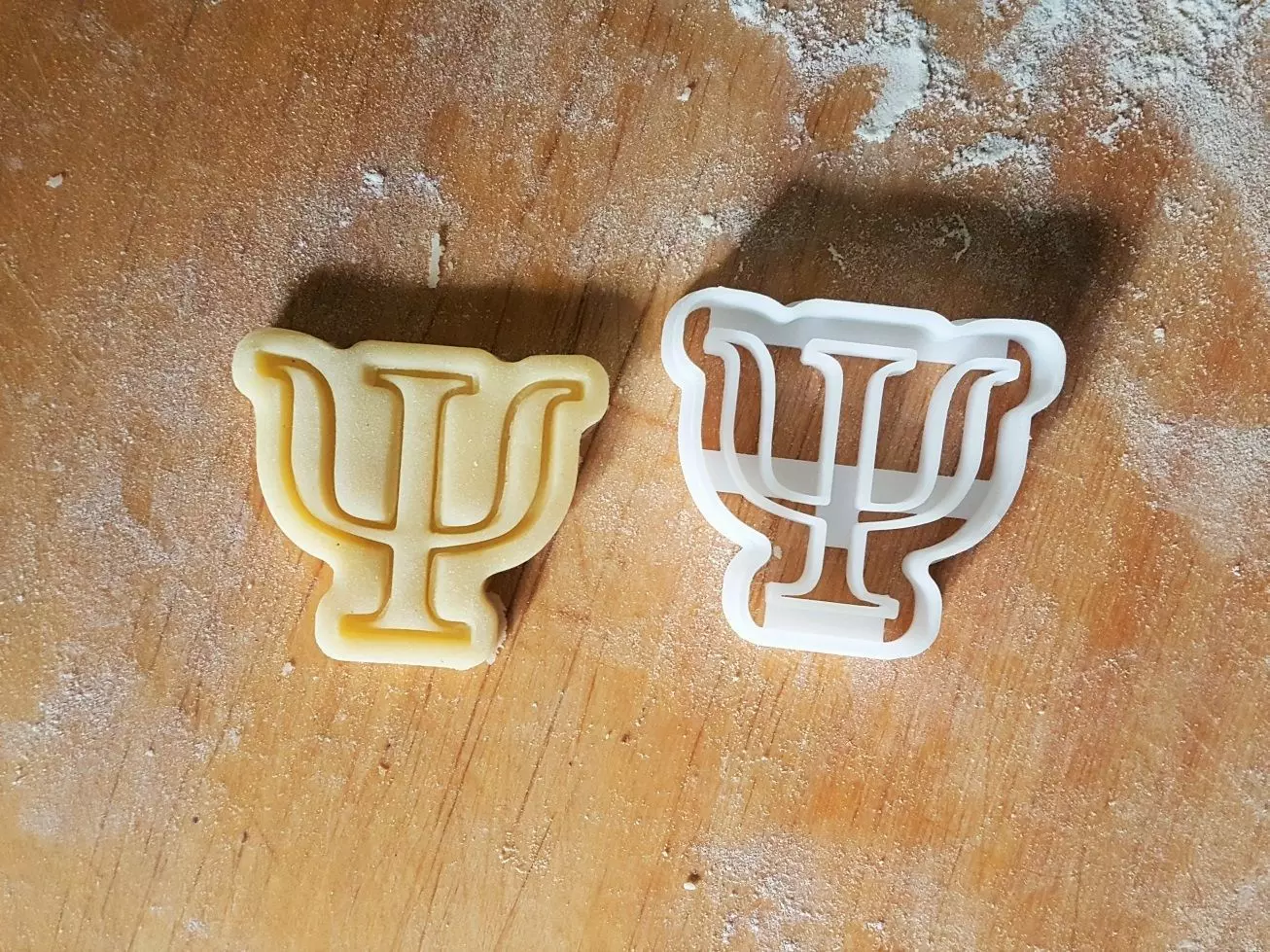 Psi cookie cutter 3D print model_0