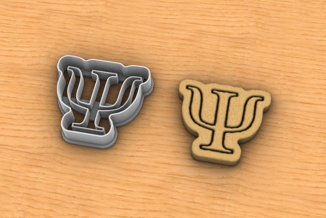 Psi cookie cutter 3D print model_4