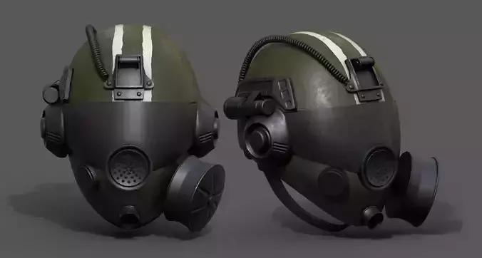 Helmet gas mask scifi military futuristic technology 