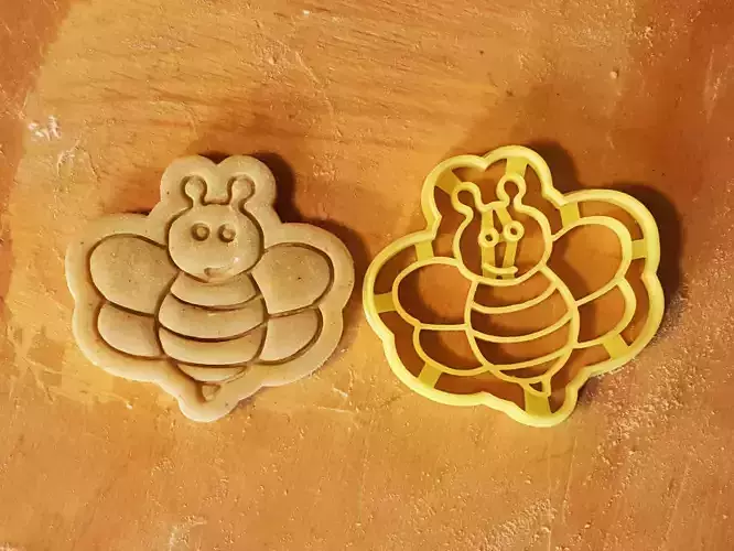 Bee cookie cutter 3D print model