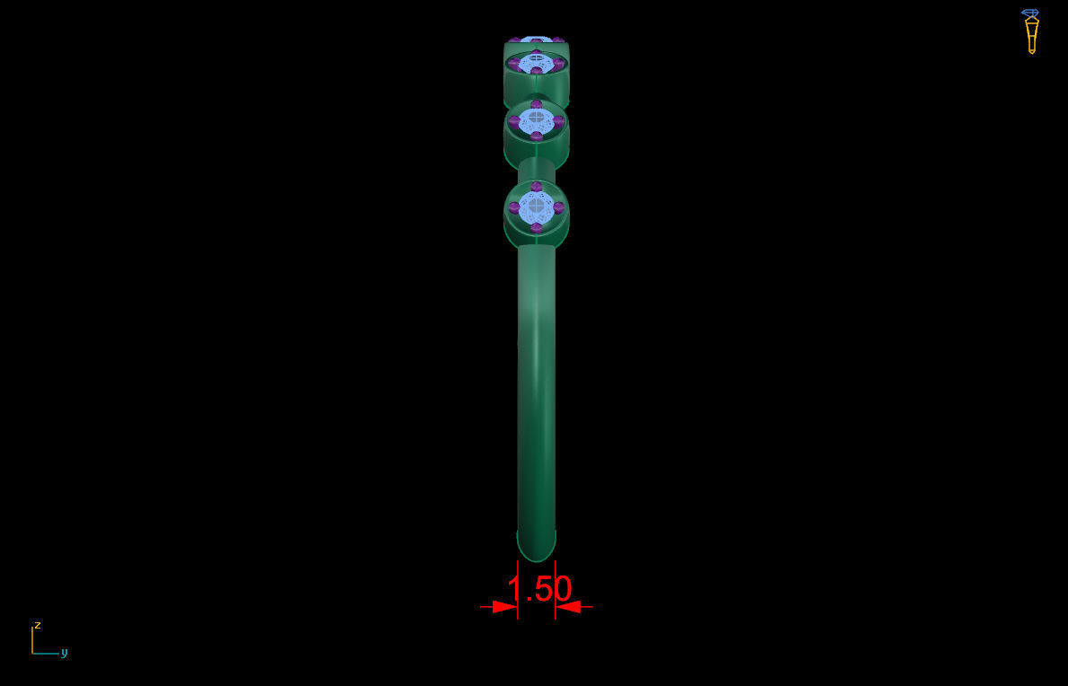 Ring 100 3D print model_8