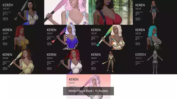 Keren Mega Pack 3D Model Collection